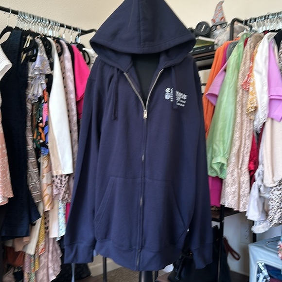 NWT sold out Crooks & Castles full zip hoodie size navy XXL - Picture 5 of 8